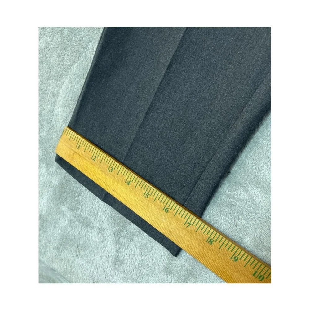 NWT Haggar Men's Pants 34x34 Dark Gray Flex Slim-Straight Dress Pants